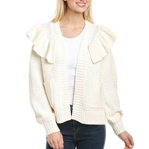 Madewell | Ruffle Cardigan Sweater Size M